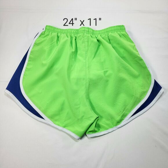 Nike Dri-Fit Drawstring Athletic Shorts Womens Size Extra Small XS Green Blue - Picture 2 of 7